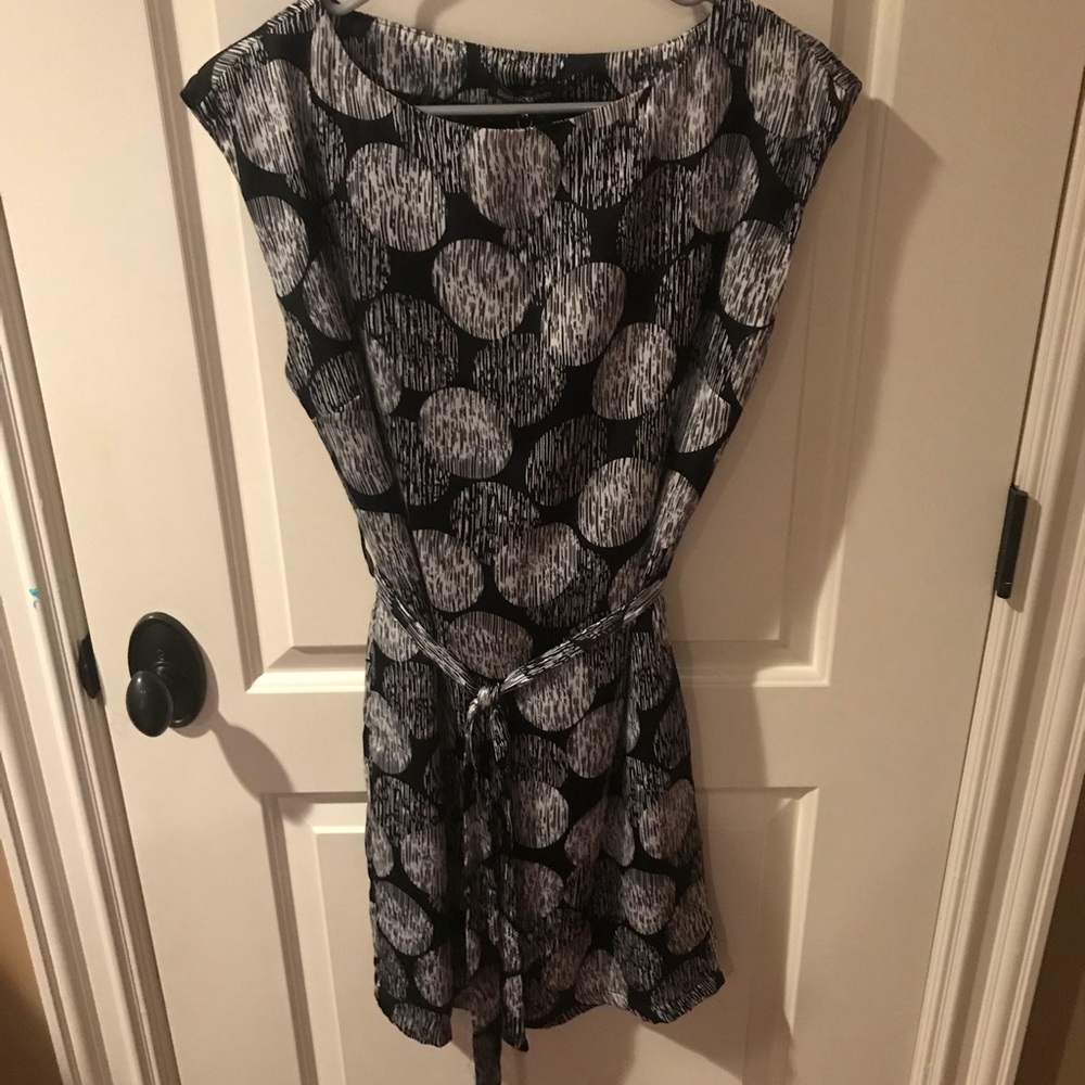 Capped-sleeve dress